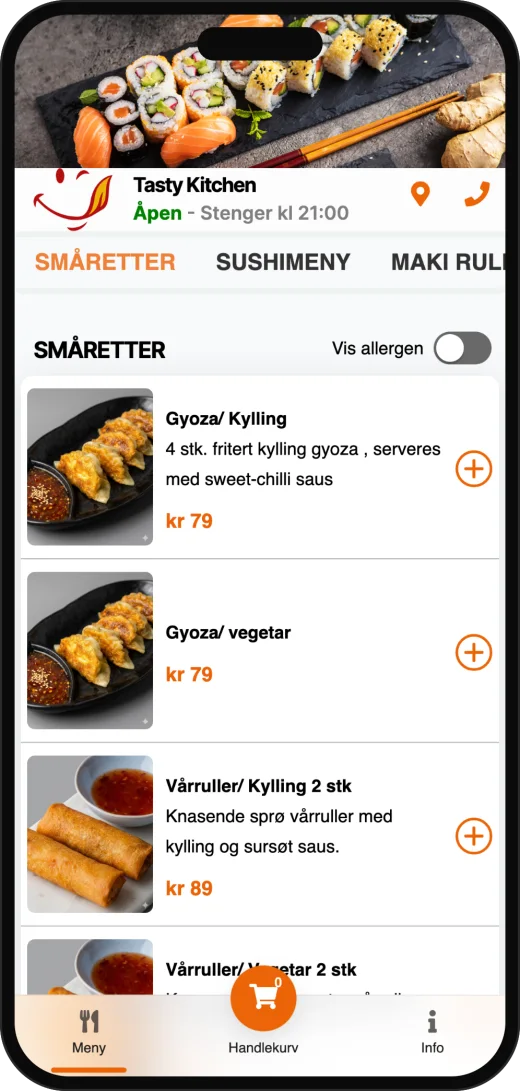 QR-bestillingsløsning